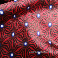 Tissu de canapé en velours africain 100% polyester tricoté